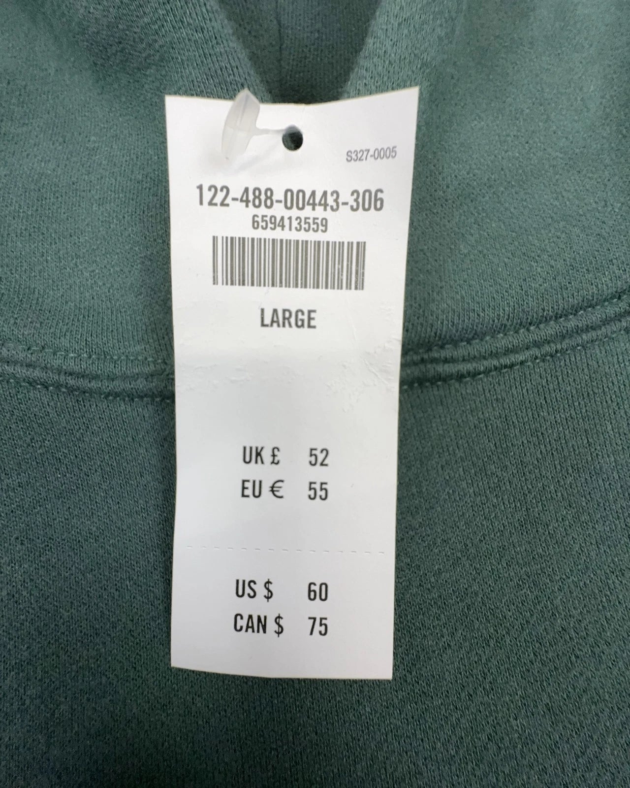 Abercrombie & Fitch Herren Hoodie Essential Dunkelgrün Gr. L , Loose Fit