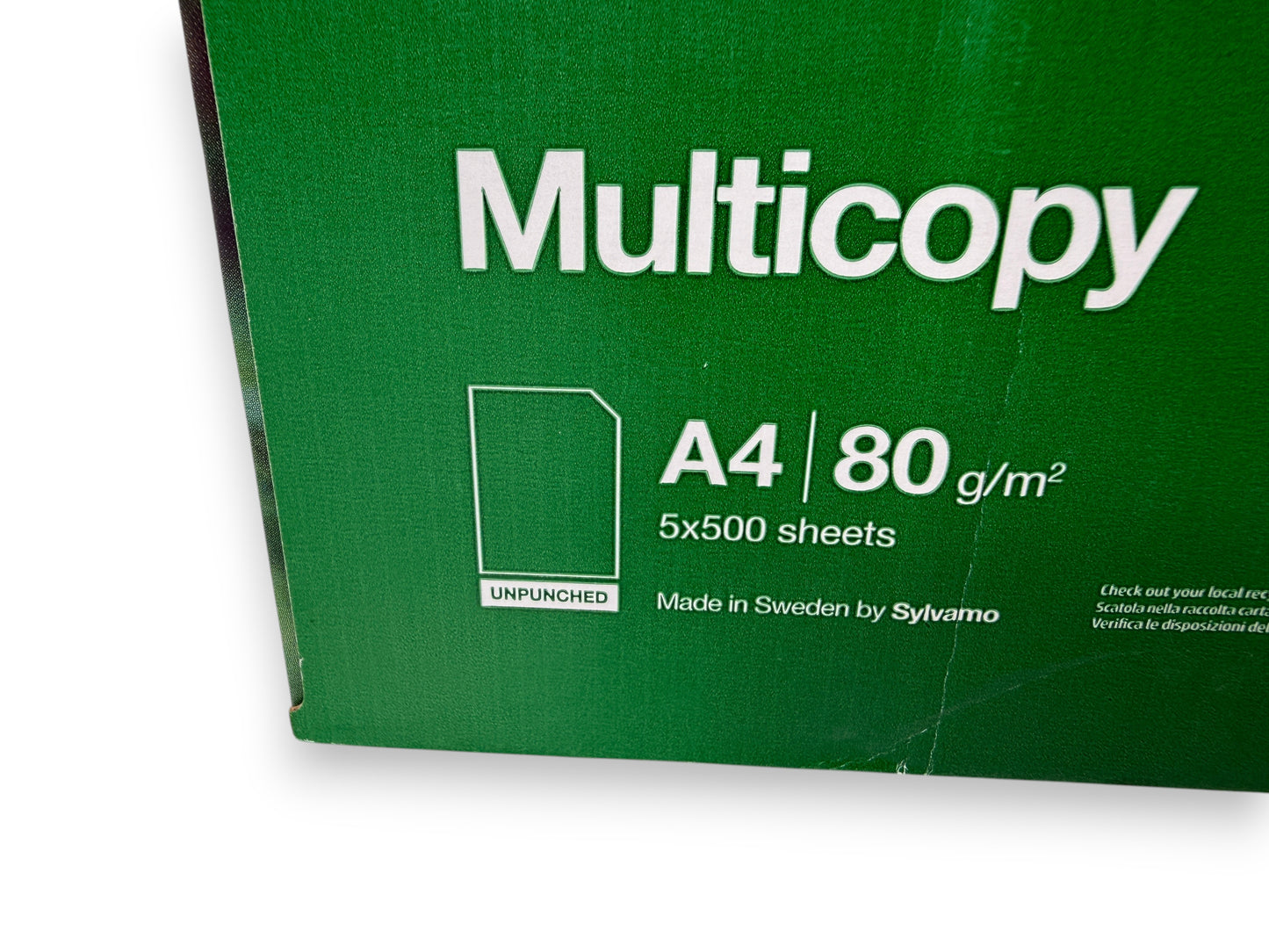 Multicopy Papier 80g/m² DIN-A4 - 2500 Blatt Exzellentes Druckergebnis