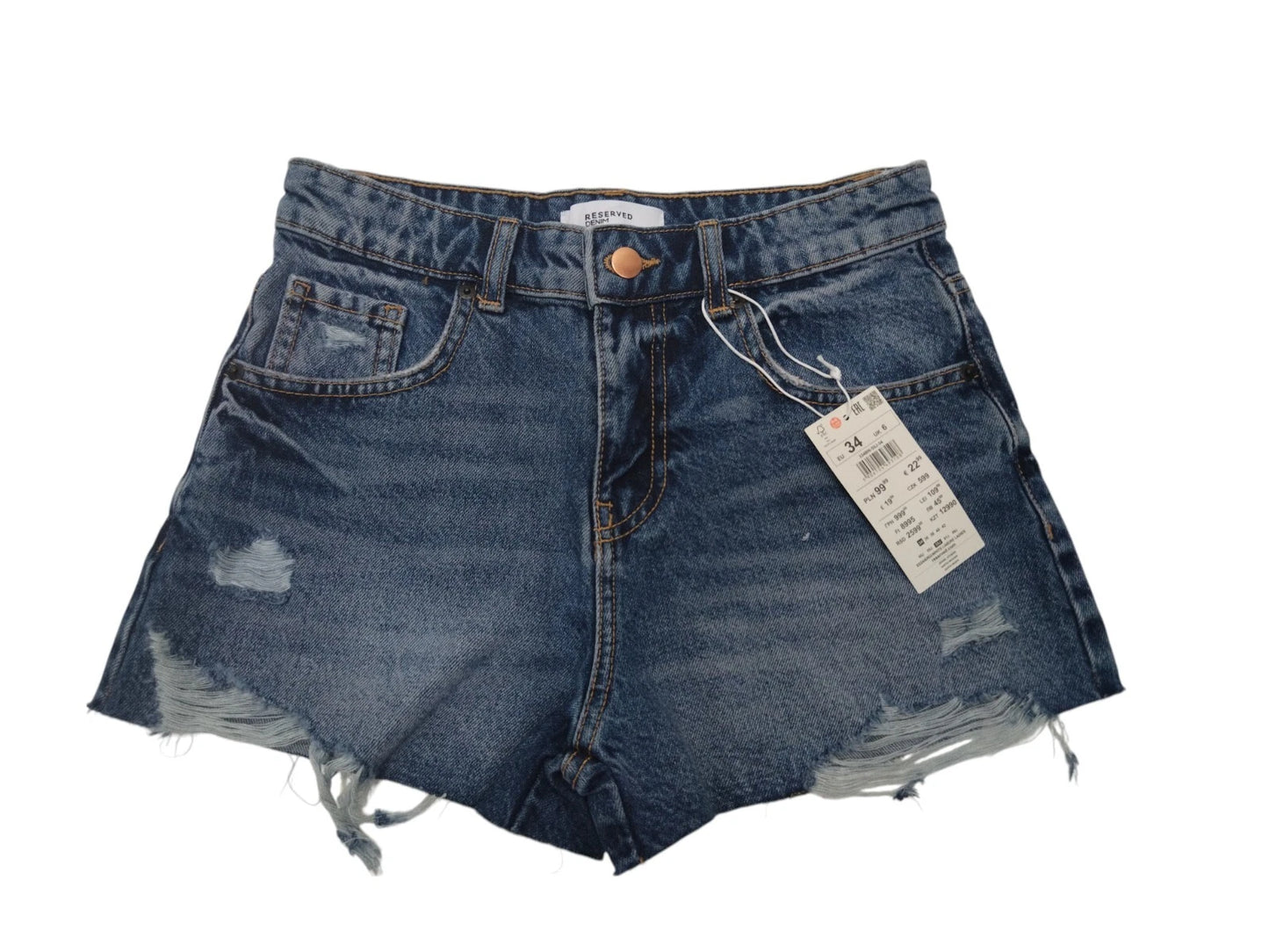 Reserved Damen Denim Shorts Jeans kurze Hose Gr. 34