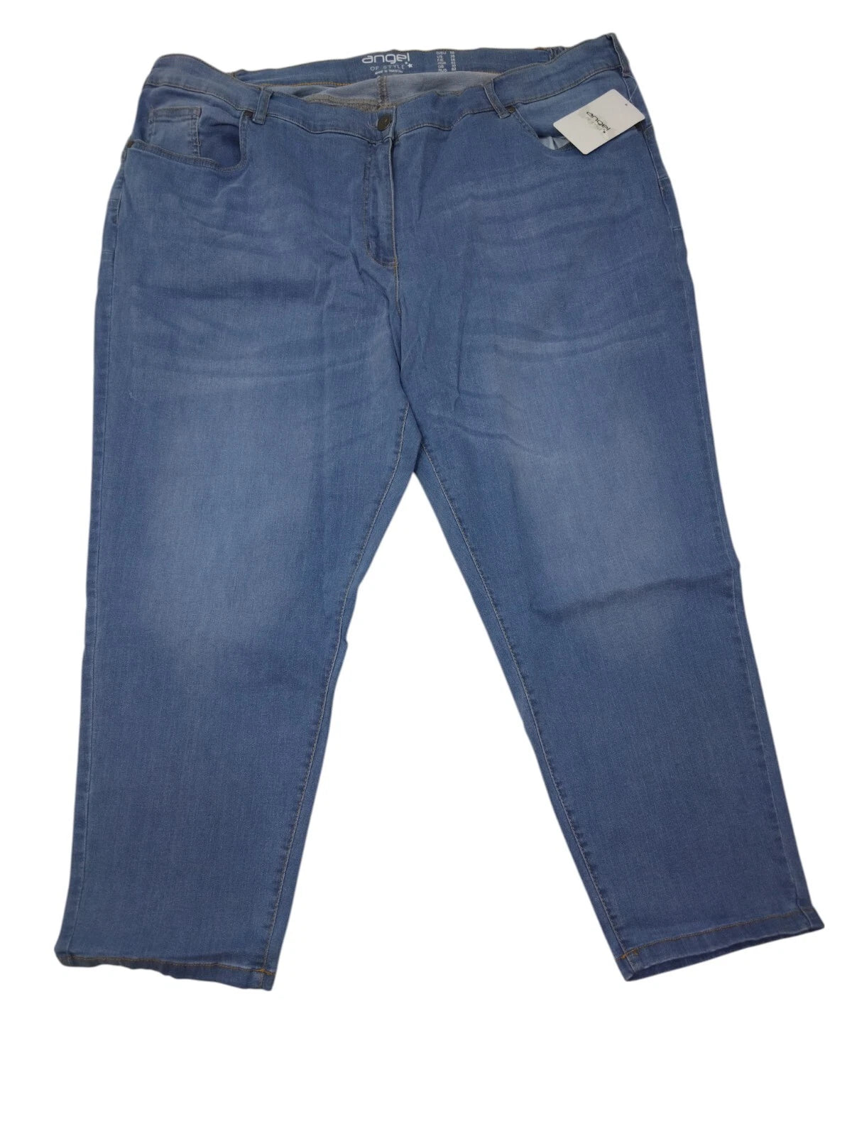 Angel of Style Damen Pushup-Jeans Pina Stretchkomfort Bleached Denim Gr. 56