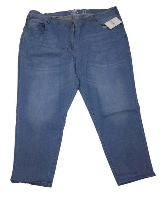 Angel of Style Damen Pushup-Jeans Pina Stretchkomfort Bleached Denim Gr. 56
