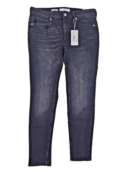 Zara Damen Jeans Gr. 44 Skinny Push Up Low Waist regular length Schwarz