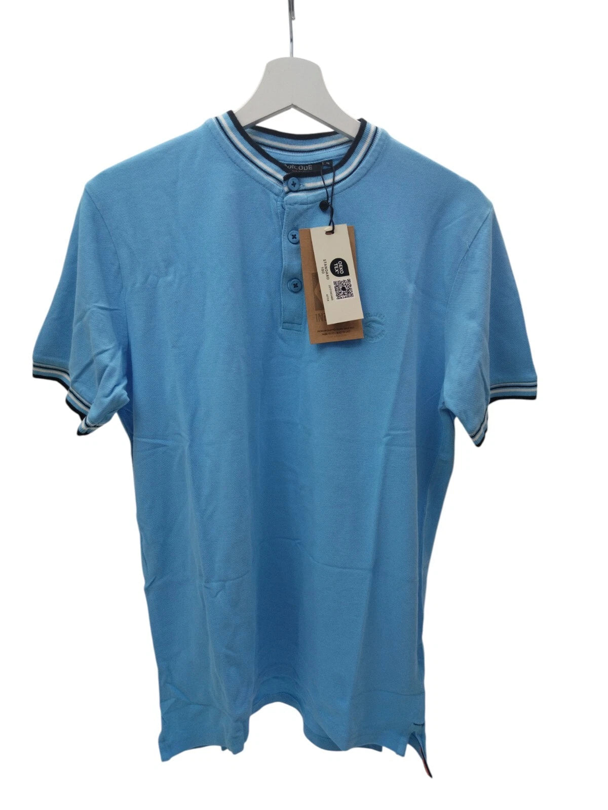 Indicode Herren INOdell T-Shirt mit Rundhals-Ausschnitt Shirt blau Gr. M Baumwol