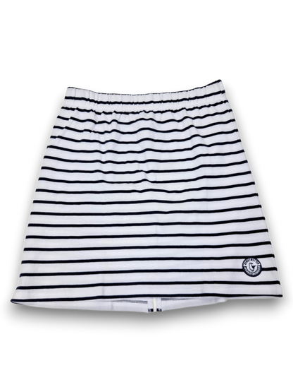 Schietwetter Rock Damen Weiß Navy gestreift Sweatrock Gr. 38