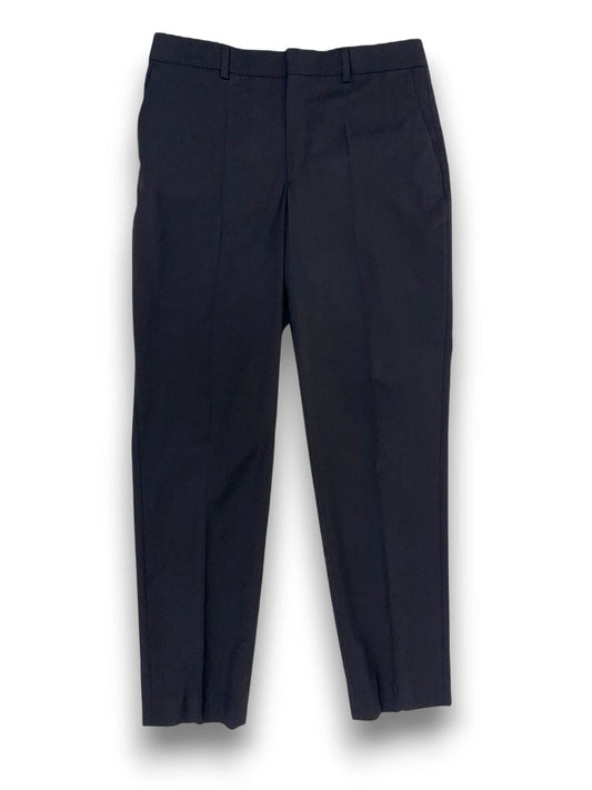 Filippa K Damen 7/8 Hose Emma Cropped aus Wolle schwarz elegant hoher Leib Gr. S