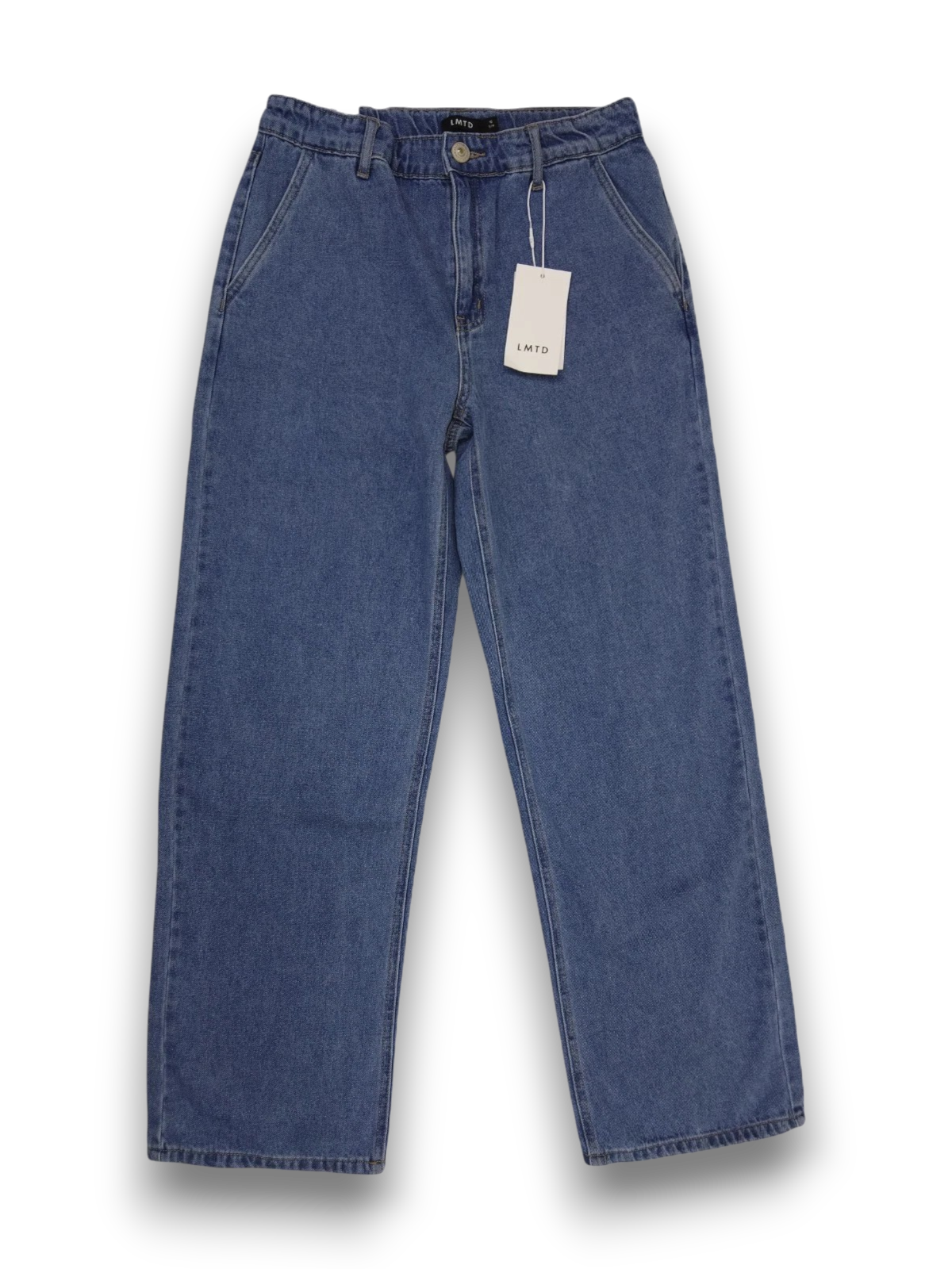 LMTD Jungen Jeans Gr. 170 Loosefit Hose Toizza in Blue Denim Stretcheinsatz
