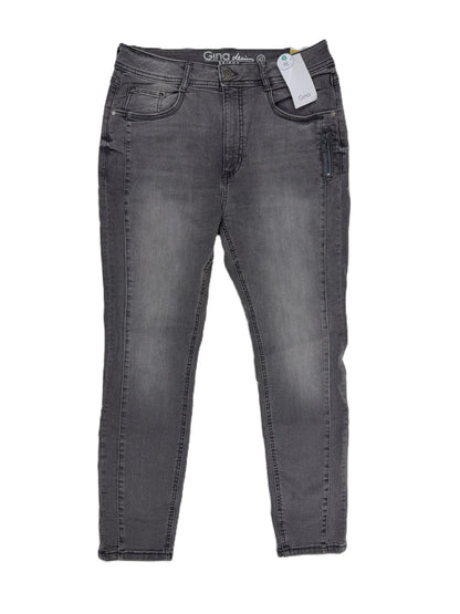 Gina Denim Damen Jeans Skiny Stretch Gr. 42 Grau Hose mit Stretchanteil