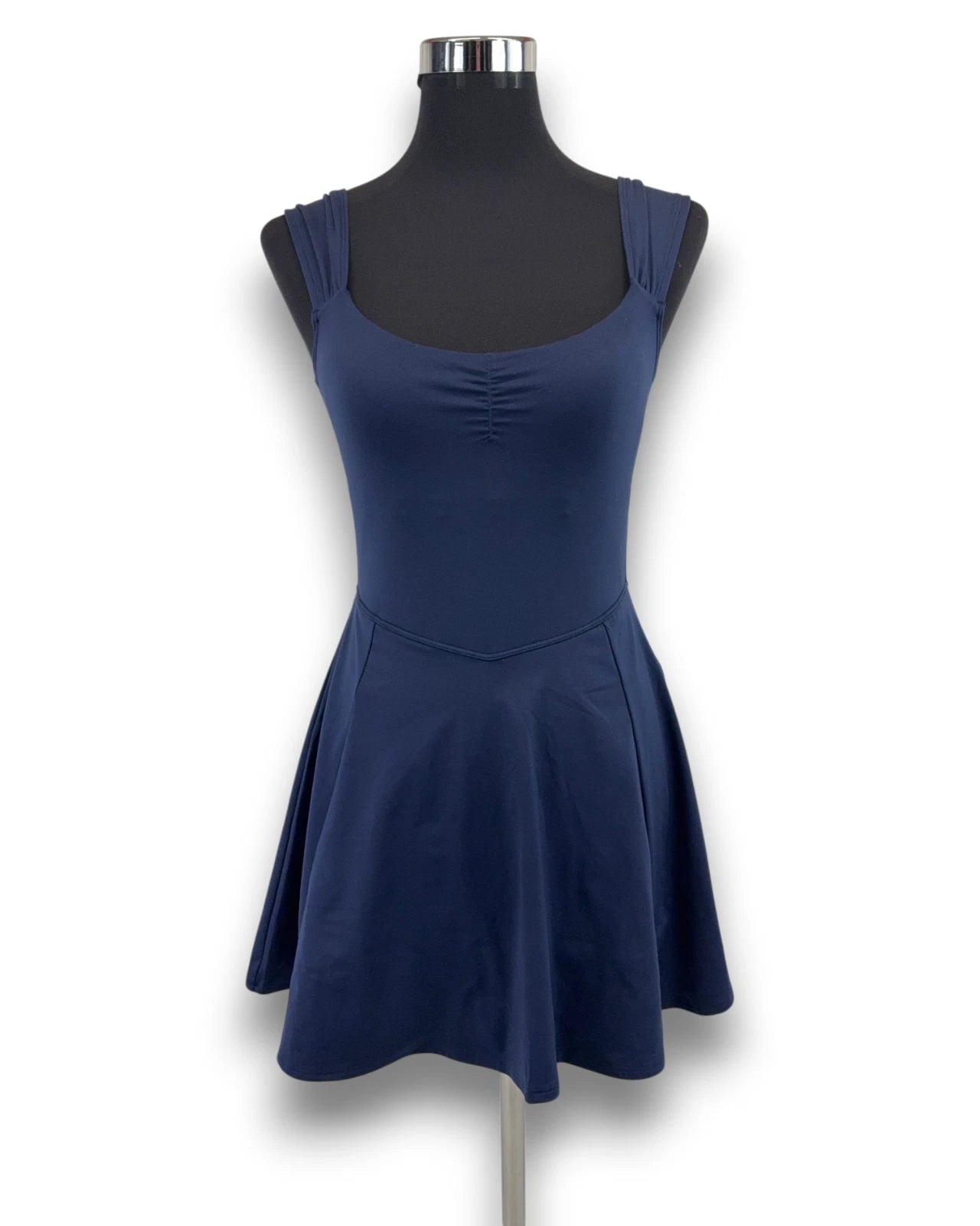 Gilly Hicks Active Dress Kleid Gr. M Marineblau Funktionskleid Innenhose