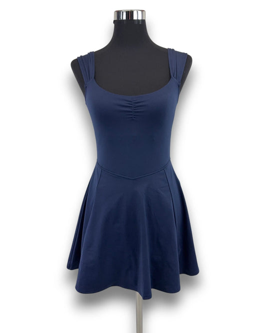 Gilly Hicks Active Dress Kleid Gr. M Marineblau Funktionskleid Innenhose