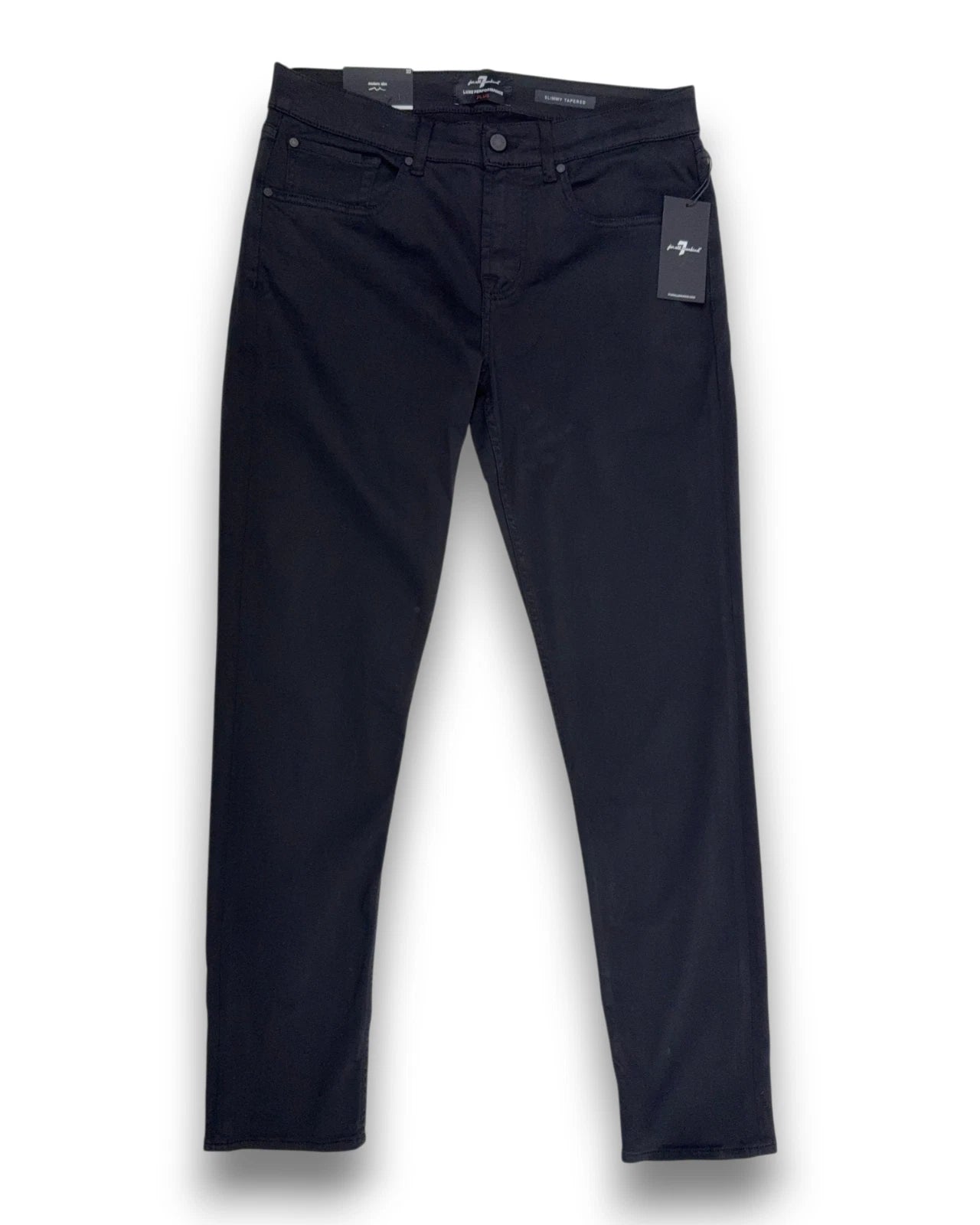 7 For All Mankind Herren Hose "Luxe Performance Plus" – Schwarz – Größe 33
