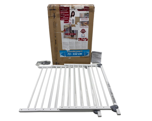 WEBABY – ausziehbar Babygitter Türschutzgitter Babygitter weiß 73-152cm