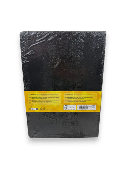 IDENA 209280 Notizbuch A4 Kariert 192 Seiten 80g/m² Schwarz Innentasche Hardcove