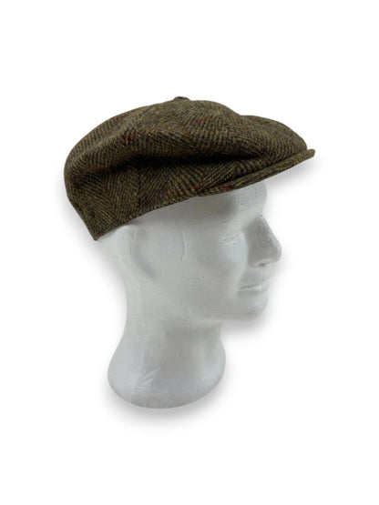 Borges & Scott Herren Schirmmütze Dingwall Schiebermütze Harris Tweed Gr. M 58cm