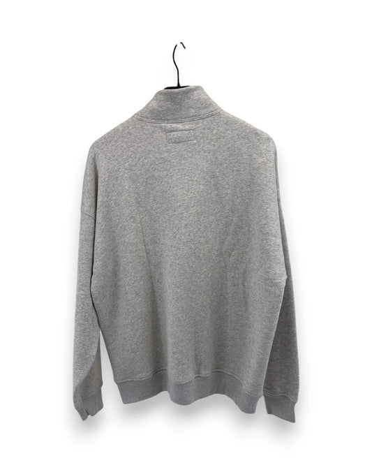 Abercrombie & Fitch Herren Essentials Half Zip Sweatshirt Gr. L Grau Pullover