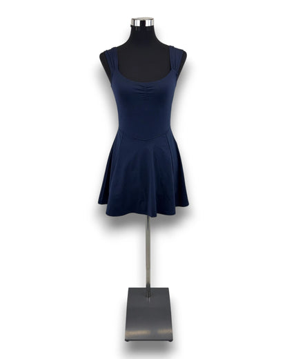 Gilly Hicks Active Dress Kleid Gr. M Marineblau Funktionskleid Innenhose