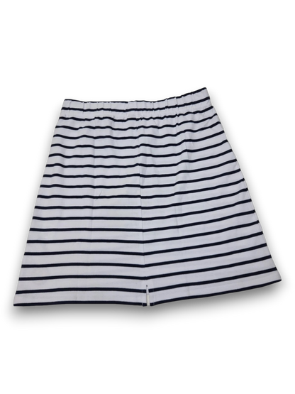 Schietwetter Rock Damen Weiß Navy gestreift Sweatrock Gr. 40