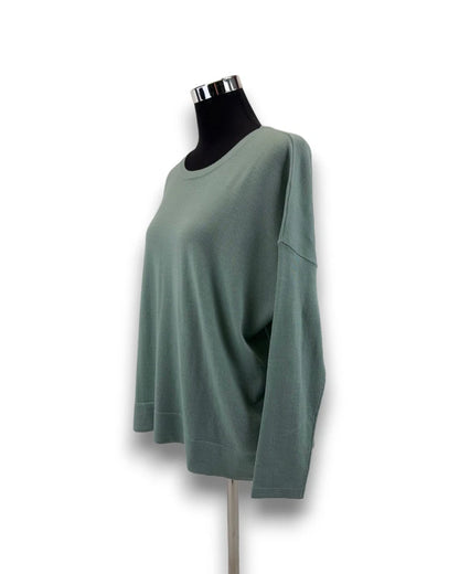 Lawrence Grey Damen Wollpullover Gr. 36 Mint Rundhals Merinowolle Pullover