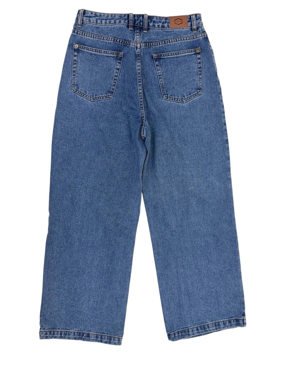 RVCA Damen Jeans Coco Relaxed Fit Gr. W30 Hose niedrige Leibhöhe blau
