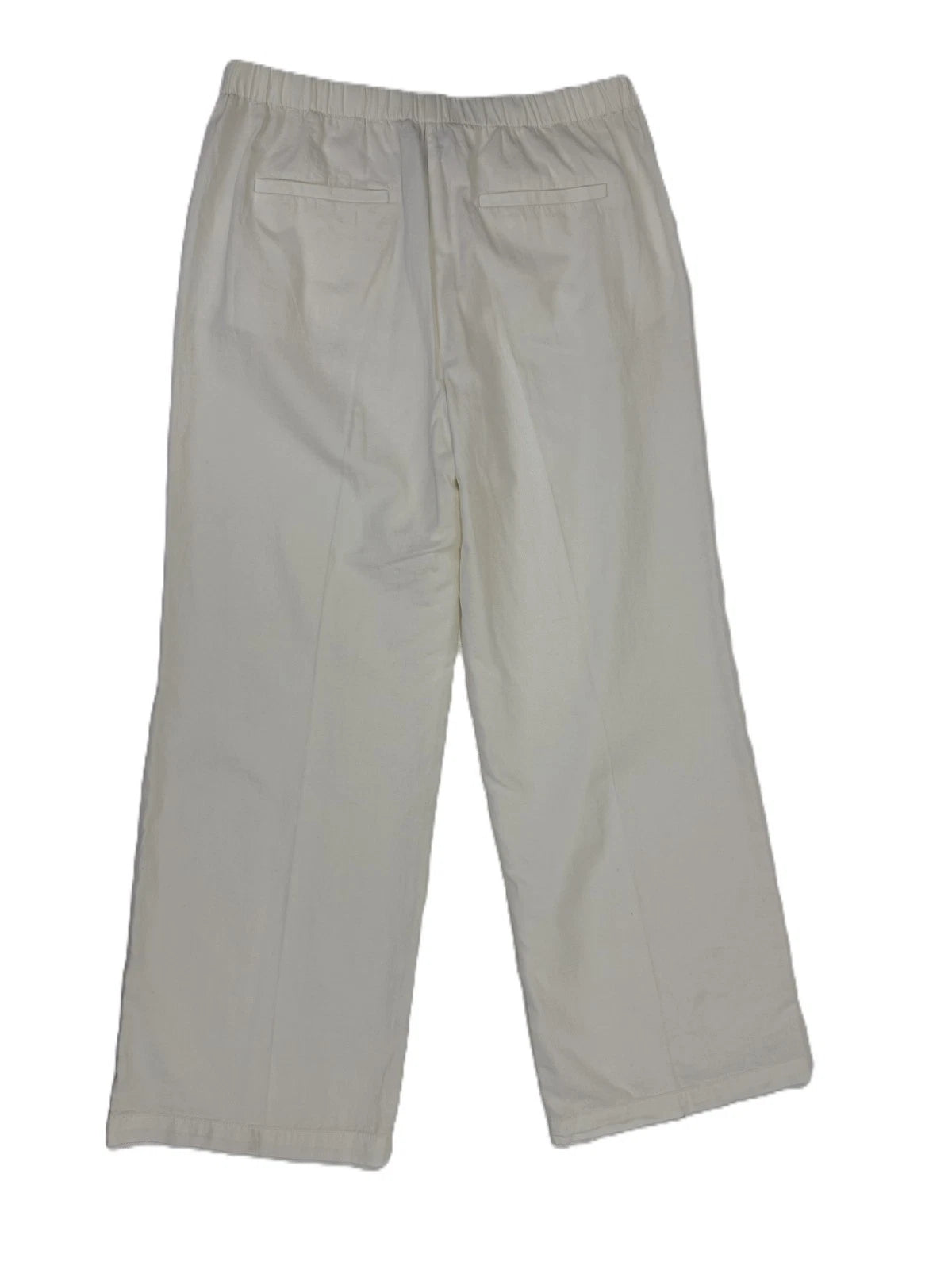 Marc OߴPolo Damen Stoffhose Gr. 38 Off White mit Leinenanteil Stretchbund