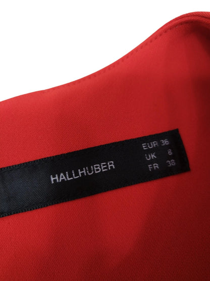 Hallhuber Damen Kleid rot second Hand Gr. 36 Second Hand