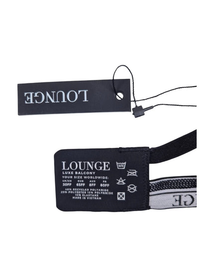LOUNGE BH Luxe Balcony Bra EU: 65FF Schwarz Weiß Spitzen Bügel BH