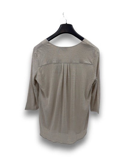 Ivanhoe Damenshirt GY Ilse Leinen Shirt Gr. 40 Naturmelange 3/4 Arm Sommershirt