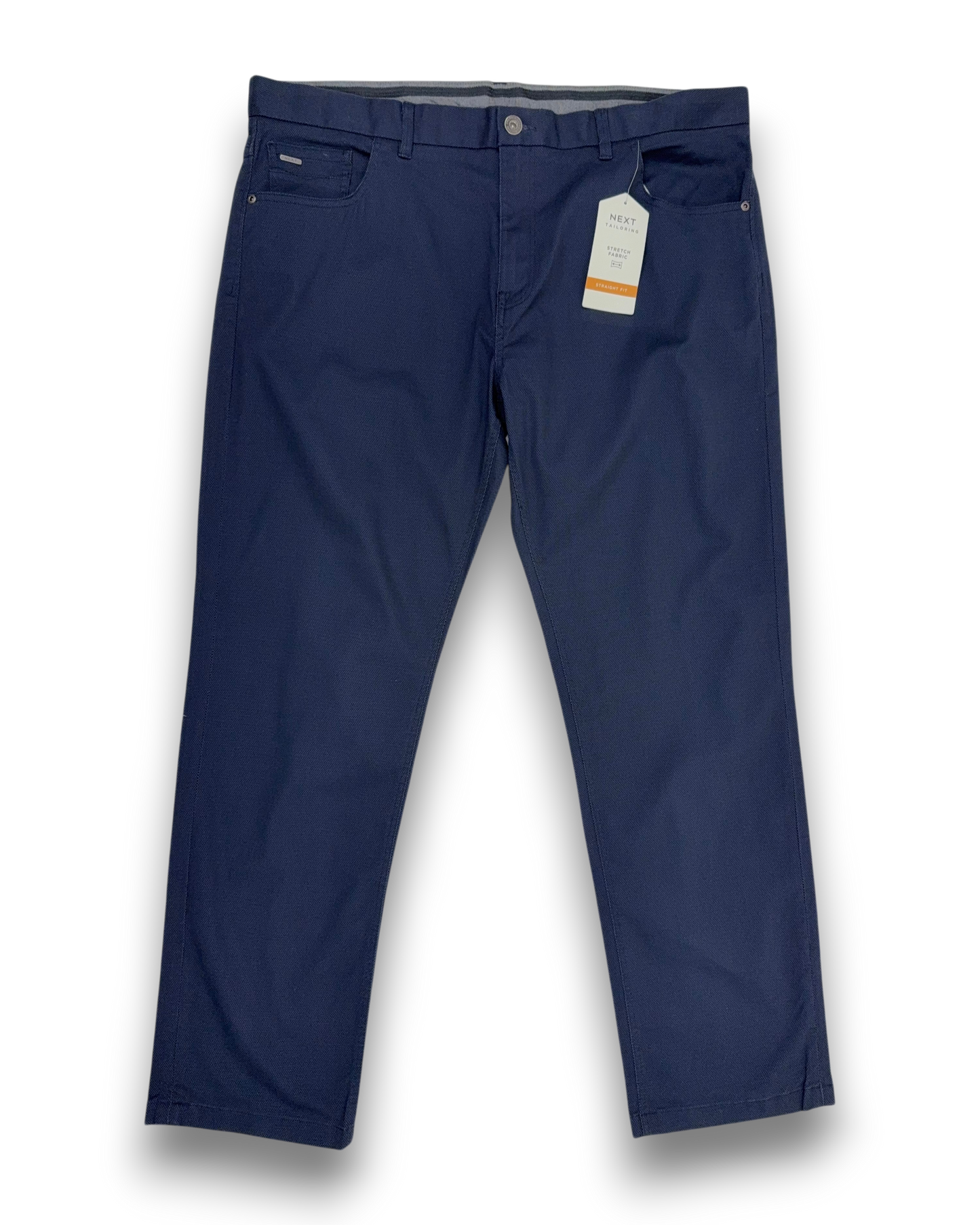 Next Herren Hose Dunkelblau W40 L31 Stretch Regular Fit Herrenhose fester Stoff
