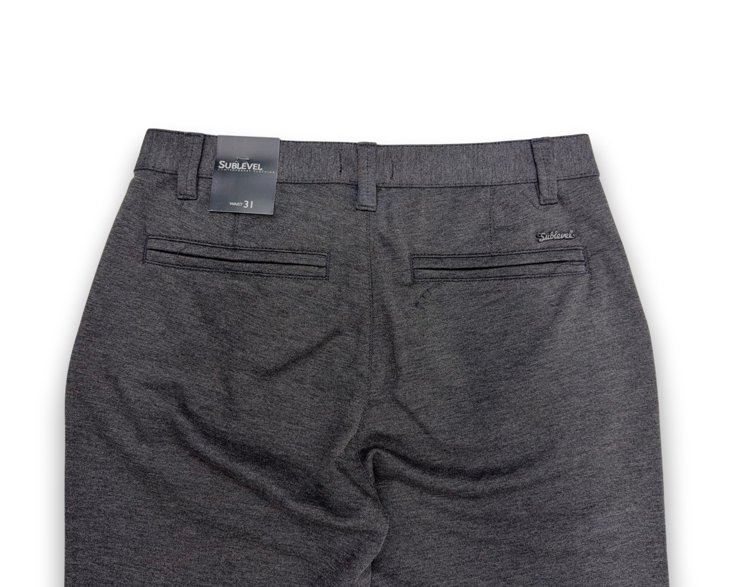 Sublevel Herren Chino Hose – Dark Grey – Größe 31 Stoffhose