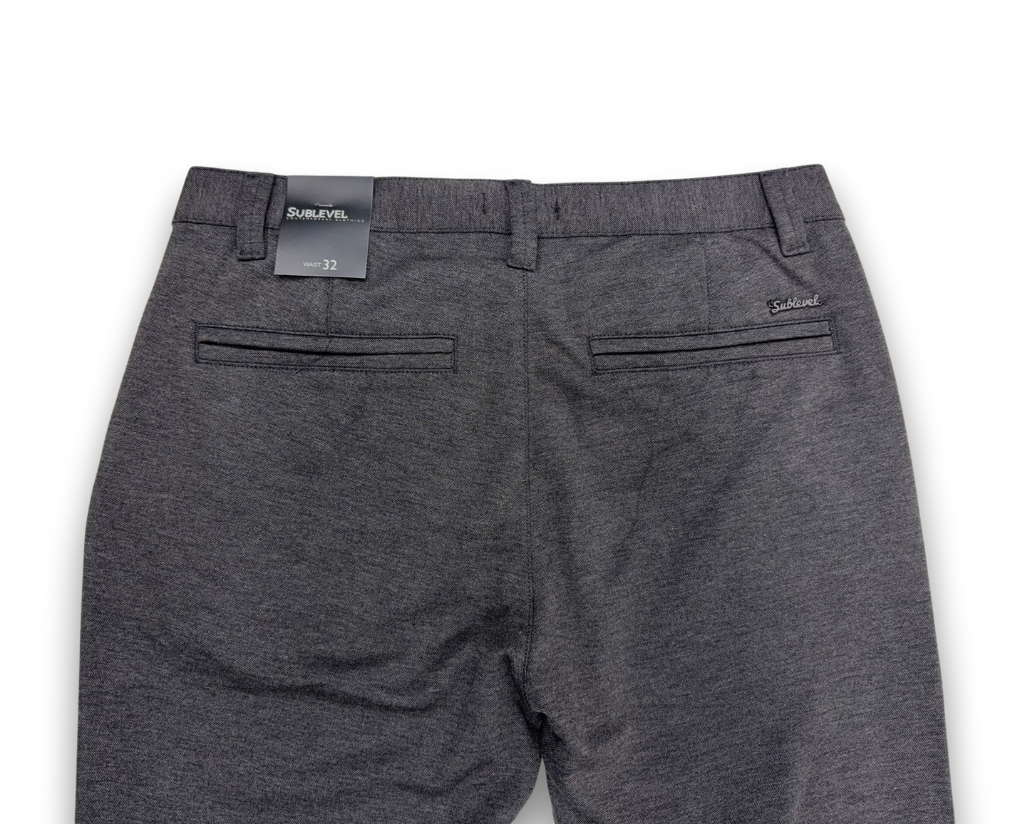 Sublevel Herren Chino Hose – Dark Grey – Größe 32 Stoffhose