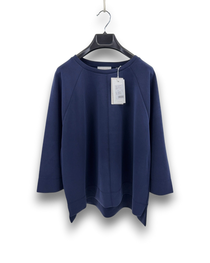Rich & Royal Damen Sweatshirt – Dunkelblau – Größe M Pullover 3/4 Arm Loose Fit