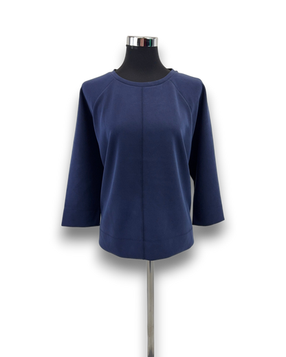 Rich & Royal Damen Sweatshirt – Dunkelblau – Größe M Pullover 3/4 Arm Loose Fit