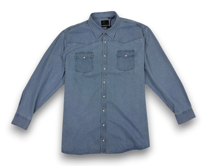JP 1880 Herren Jeanshemd – Light Blue – Größe 5XL Modern Fit Hemd Herrenhemd