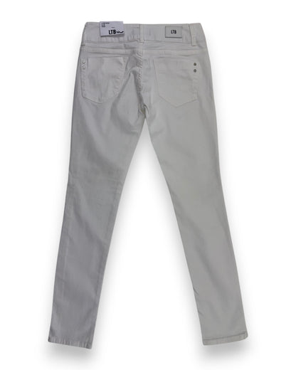 LTB Damen Jeans weiß Gr. W27 / L30 Hose Molly Slim Fit Niedriger Bund