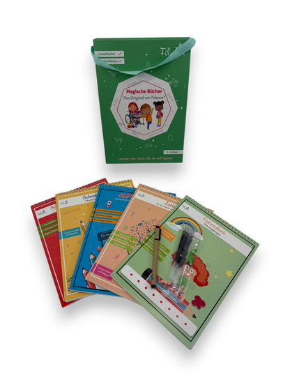 Filapen Magische Vorschulhefte ab 4 Jahren Wiederverwendbar 5 Hefte Stift NEU