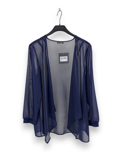 Goldner Kleid mit Chiffonjäckchen Gr 21 Marineblau Slinky Glitzersteine Sommer