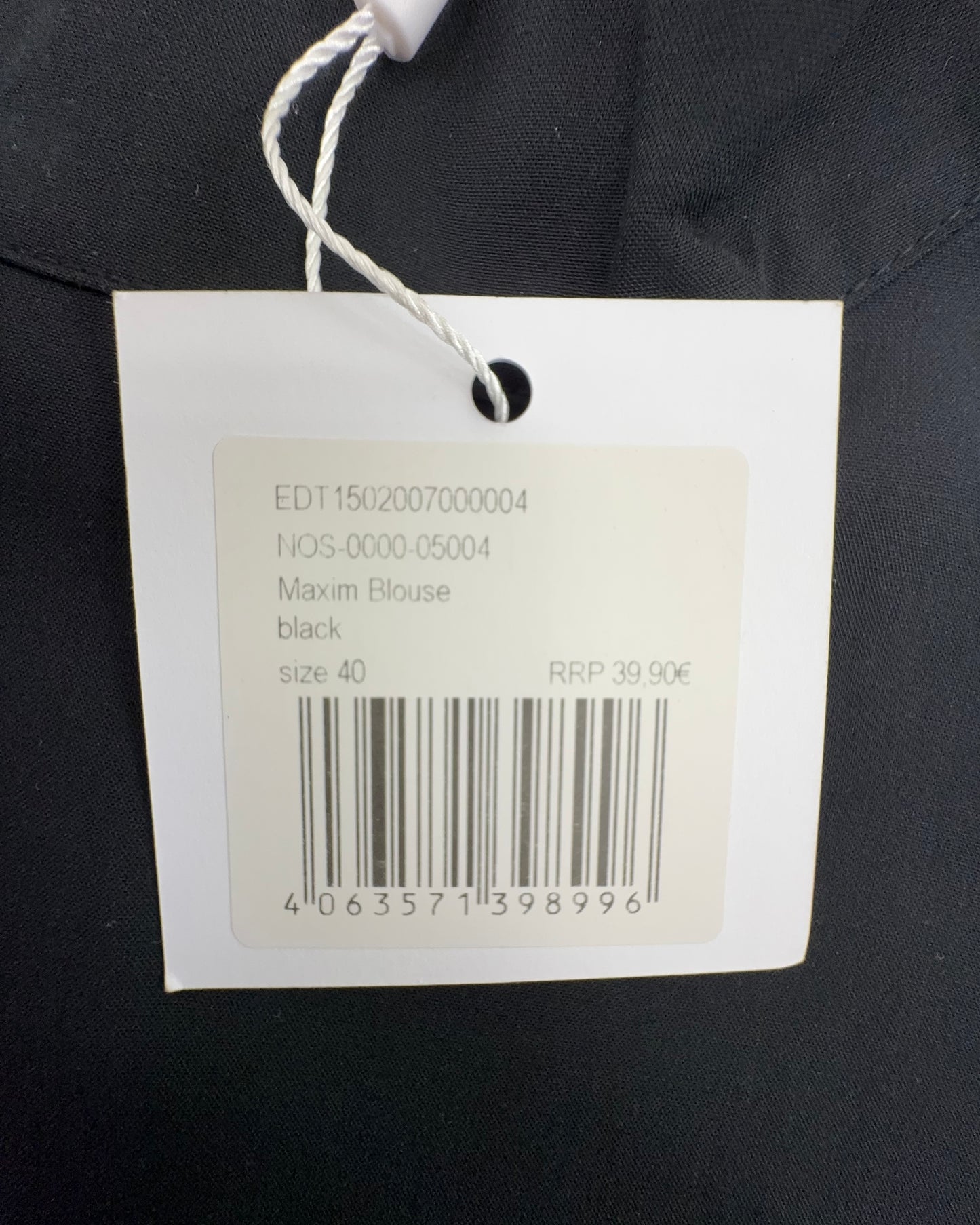 Edited Damen Blusentop Maxim Gr. 40 schwarz Ärmellos Oberteil Top